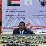 سفير السودان لدي إثيوبيا : تعليق عضوية السودان في الاتحاد الافريقي غير منصفة