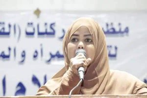 نوارة : في حديث بعد إختيارها بمجلس السيادة؟